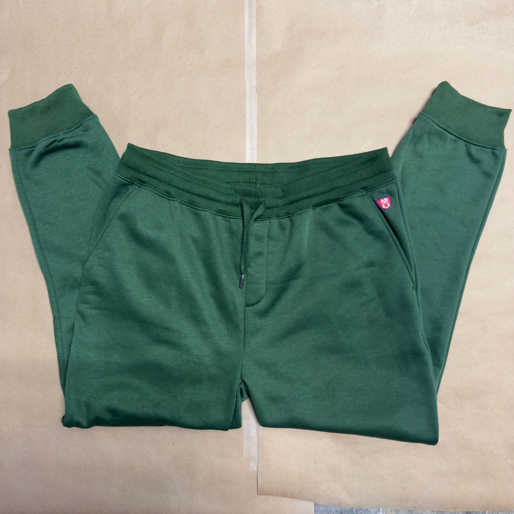 Arthur Beale Brooklyn New York Mens XL Forest Green Jogger Sweatpants Drawstring